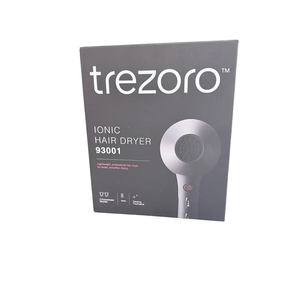 Trezoro Ionic Hair‎ Dryer 93001 Professional 2200W Ceramic Tourmaline Black red